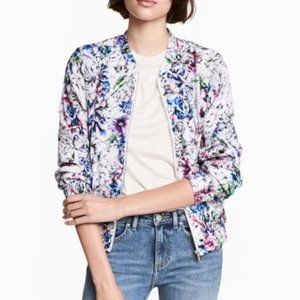 H&M | Floral Bomber Jacket